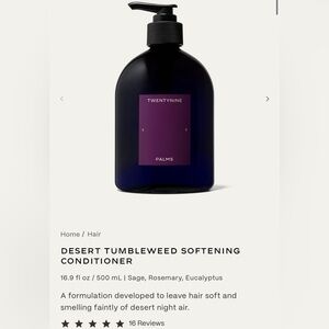 NIB Twentynine Palms Desert Tumbleweed Softening Conditioner 16.9 fl oz